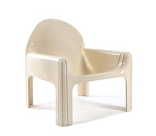 Gae Aulenti (Italian, 1927-2012), KARTELL, CIRCA 1974, an arm chair, model numer 4794, and low table, model number 4894