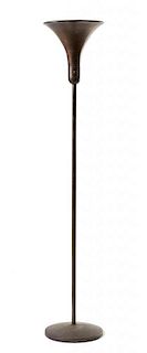 Russell Wright (American, 1904-1976), SECOND HALF 20TH CENTURY, a metal floor lamp