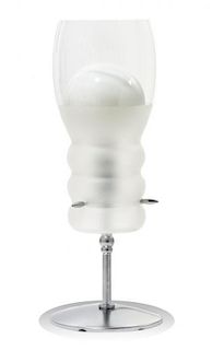 * A Modern Murano Glass Table Lamp Height 18 x diameter 7 inches