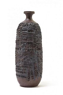 A Modern Ceramic Brutalist Vase, CIRCA 1960s,