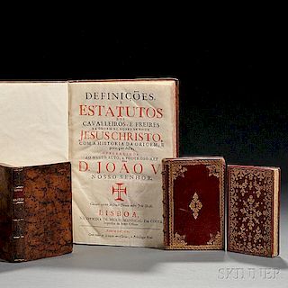 Portuguese Imprints in Contemporary Bindings, 1746-1802, Four Volumes.
