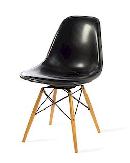 Charles and Ray Eames (American, 1907-1978; 1912-1988), HERMAN MILLER, CIRCA 1951, a black PKW chair