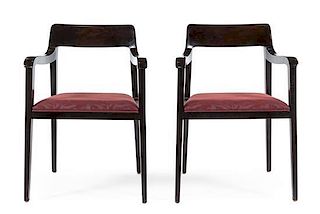 Edward Wormley (American, 1907-1995), DUNBAR, CIRCA 1947, a pair of Riemerschmid armchairs, model number 4797