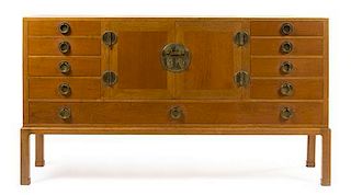 * Edward Wormley (American, 1907-1995), DUNBAR, a dining set comprising a sideboard, model number 4579, and a server
