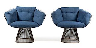 Warren Platner (American, 1919-2006), KNOLL, CIRCA 1966, a pair of lounge chairs