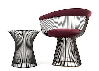 Warren Platner (American, 1919-2006), KNOLL, CIRCA 1966, an armchair and side table