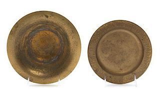 Tiffany Studios, a set of two circular chargers