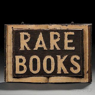 Rare Books Sign.