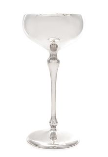 An American Silver Presentation Cup, Shreve & Co, San Francisco, CA, having a trumpet form base, baluster stem and a vacant o