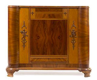 * An Art Deco Transitional Cabinet Height 50 3/4 inches