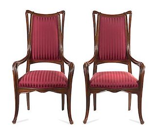 * Louis Majorelle (French, 1859-1926), CIRCA 1910, a pair of mahogany side chairs