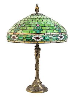 * Wilkinson Company, USA, EARLY 20TH CENTURY, a leaded glass lamp