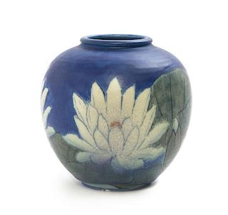 Kataro Shirayamadani (Japanese, 1865-1948), ROOKWOOD, 1931, a pottery vase