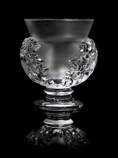 * Lalique, , a Dampierre pattern vase