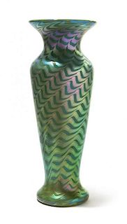 * Lundberg Studios, USA, 2001, glass vase, marked 111202