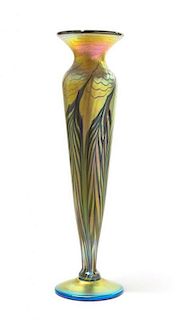 * Lundberg Studios, USA, 2000, glass vase, marked 072531