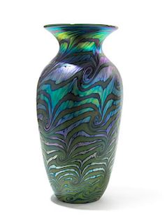 * Lundberg Studios, USA, 2012, glass vase, marked 103113