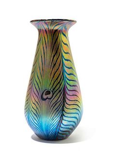 * Lundberg Studios, USA, 2012, glass vase, marked 103125