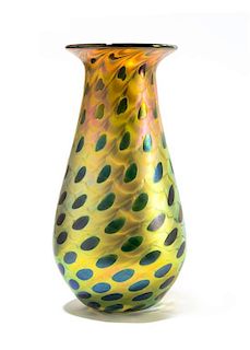 * Lundberg Studios, USA, 2012, glass vase, marked 103117