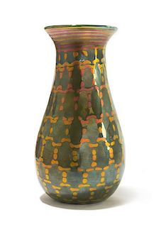 * Lundberg Studios, USA, 1999, glass vase, marked 120365