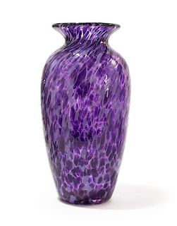 * A Studio Glass Vase, attributed to Roger Vines, 2004,