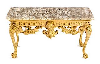 A Neoclassical Style Center Table Height 2 1/4 x width 4 3/8 x depth 2 1/2 inches.