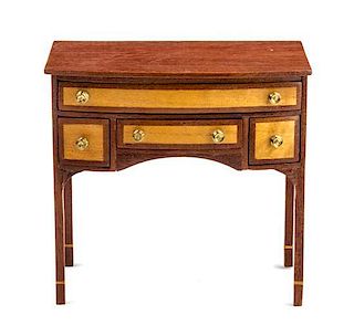 A Sheraton Style Lowboy Height 2 7/8 x width 3 x depth 1 5/8 inches.