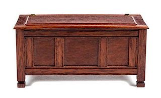 An English Style Blanket Chest Height 1 7/8 x width 4 x depth 1 3/4 inches.