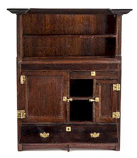 A Display Cabinet Height 6 x width 5 x depth 1 3/4 inches.