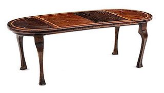 A Mahogany Dining Table Height 2 3/8 x width 7 x depth 2 3/4 inches.