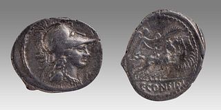 Moneyer issues of Imperatorial Rome. C. Considius Paetus. 46 BC. AR Denarius