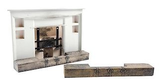 An Arts and Crafts Style Fireplace Height of fireplace surround 5 x width 7 5/16 inches.