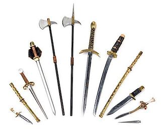 A Collection of Arms Length of halberd 5 1/2 inches.
