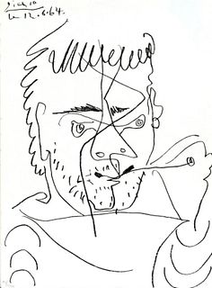 Pablo Picasso - Le Fumeur (Hommage a Daniel-Henry Kahnweiler)