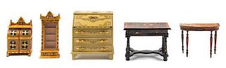 Five Furniture Articles Height of tallest 3 1/2 inches.