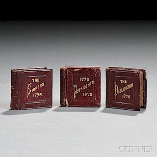 Three Miniature Books, The Presidents of the Century; The Declaration of Independence; [and] The Signers of the Declaration