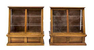 Two Display Cabinets Height 4 1/2 inches.