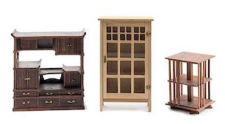 Three Furniture Articles Height of tallest 5 inches.
