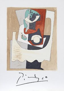Pablo Picasso (After) Lithograph "Nature Morte au Gueridon et a l’Assiette"