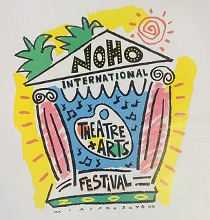 Miropolsky Offset lithograph on paper "NoHo international"