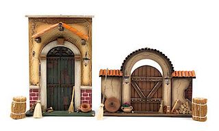 Two Models of Doorways Height of taller 10 1/4 inches.