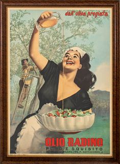 Vintage 'Olio Radino' Advertising Poster