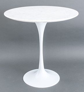 Knoll manner Marble Top Tulip Side Table