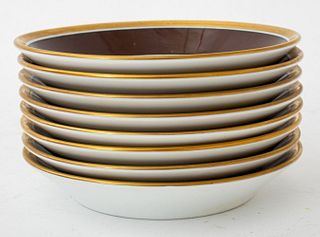 Richard Ginori "Contessa Brown" Porcelain Plate, 8