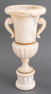 Alabaster Campagna-Form Vase Lamp, 20th c