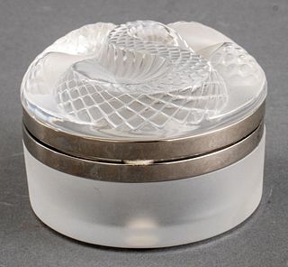 Lalique Frosted Crystal Dresser Box