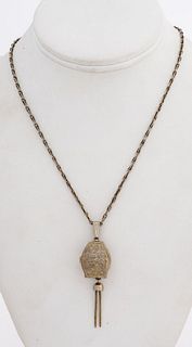 Vintage Croton Cover Pendant Watch Necklace