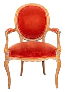 French Transitional Style Arm Chair
