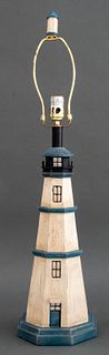 Table Lamp in the Form of a Lighthouse, 20th C.
