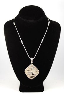 Joseph Esposito Designer Silver Pendant Necklace